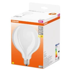 OSRAM LED Star GLOBE125, Matte Filament LED-Lampe In Globe Form Mit 125mm Durchmesser, E27 Sockel, Warmweiß (2700K), 2452 Lumen, Ersatz Für Herkömmliche 150W-Glühbirnen, 1er-Pack