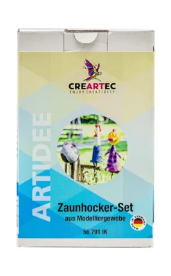 CREARTEC Bastelset Zaunhocker Aus Modelliergewebe - 6-teilig - 56791IK