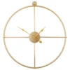 Wanduhr Gold ø 50 Cm Im Metallic Look Rund Minimalistisch Modern