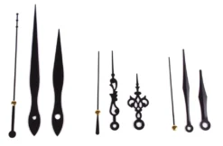 3 Zeigersätze Zeiger Set Uhrzeiger Satz Alu Schwarz Für Uhrwerk Wanduhr